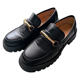 Mudd Oxford Loafers chunky black 7 Y2K